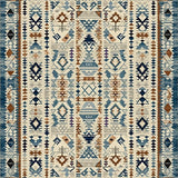 Ultra Soft Area Rug, Non Slip, Stain Resistant, Washable Area Rugs for Living Room, Bedroom, Contemporary Minimalist Linear Art(Blue)
