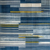 Chic Abstract Color Block Design(Blue)