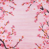 Ultra Soft Area Rug, Non Slip, Stain Resistant, Washable Area Rugs for Living Room, Bedroom, Elegant Pink Vintage Style(Pink)