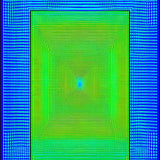 Bold Multicolored Vortex Artwork(Blue)