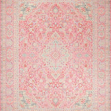 Ultra Soft Area Rug, Non Slip, Stain Resistant, Washable Area Rugs for Living Room, Bedroom, Tranquil Earthy Tone Harmony(Pink)