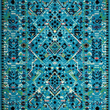 Sophisticated Ogee Artful Composition(Blue)