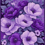 Ultra Soft Area Rug, Non Slip, Stain Resistant, Washable Area Rugs for Living Room, Bedroom, Enchanting Deep Purple Comfort(Purple)