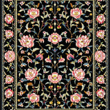 Chic Black and Pink Blossom Style(Black)