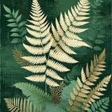 Artistic Leaf Motif(Green)