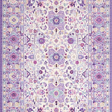Ultra Soft Area Rug, Non Slip, Stain Resistant, Washable Area Rugs for Living Room, Bedroom, Rustic Cozy Lilac Petal Arrangement(Purple)