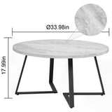 ODIKA Round Mod Concrete Nesting Coffee Tables