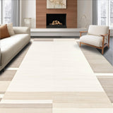 Beige & Cream Area Modern Minimalist Design(Beige)