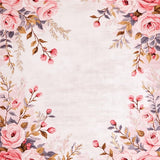 Ultra Soft Area Rug, Non Slip, Stain Resistant, Washable Area Rugs for Living Room, Bedroom, Whimsical Petal Patterned Rug(Pink)