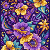 Ultra Soft Area Rug, Non Slip, Stain Resistant, Washable Area Rugs for Living Room, Bedroom, Elegant Symmetrical Seasonal Design(Purple)
