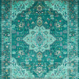 Chic Distressed Geometric Vibes(Green)