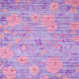 Ultra Soft Area Rug, Non Slip, Stain Resistant, Washable Area Rugs for Living Room, Bedroom, Whimsical Purple Petal Pattern(Purple)