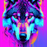 Bold Iridescent Wildlife Imagery(Blue)