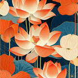 Ultra Soft Area Rug, Non Slip, Stain Resistant, Washable Area Rugs for Living Room, Bedroom, Eclectic Colorful Floral Display(Orange)