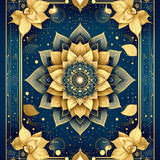Ultra Soft Area Rug, Non Slip, Stain Resistant, Washable Area Rugs for Living Room, Bedroom, Elegant Transitional Medallion Design(Gold)