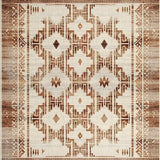 Ultra Soft Area Rug, Non Slip, Stain Resistant, Washable Area Rugs for Living Room, Bedroom, Chic Contemporary Linear Elements(Brown)