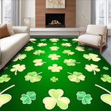 Charming Rustic Shamrock Motif(Green)