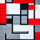 Contemporary Vibrant Geometric Layout(Red)