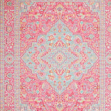 Ultra Soft Area Rug, Non Slip, Stain Resistant, Washable Area Rugs for Living Room, Bedroom, Pastel Pink Oushak Living Room Wool Rug(Pink)