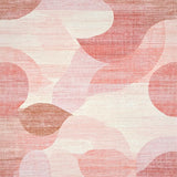 Ultra Soft Area Rug, Non Slip, Stain Resistant, Washable Area Rugs for Living Room, Bedroom, Chic Curvy Bow Accent Rug with Artful Looped Ends and Minimalist Dot Details(Pink)