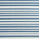 Delicate Textured Ivory Stripe Motif(Blue)