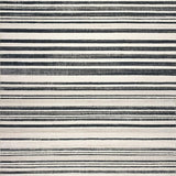 Ultra Soft Area Rug, Non Slip, Stain Resistant, Washable Area Rugs for Living Room, Bedroom, Modern Black White Striped Area Rug(Black)