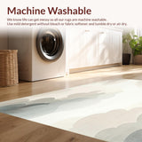 Ivory Cloud Area Dreamy with Artistic Shape for Home(Beige)