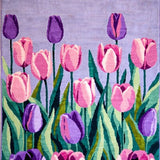 Ultra Soft Area Rug, Non Slip, Stain Resistant, Washable Area Rugs for Living Room, Bedroom, Whimsical Flower Vase Artful Touch(Purple)