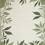 Ultra Soft Area Rug, Non Slip, Stain Resistant, Washable Area Rugs for Living Room, Bedroom, Cozy Rustic Foliage Style(Green)