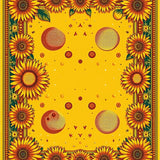 Lively Retro Cosmic Floral Style(Yellow)