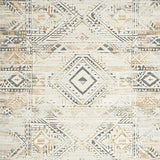 Ultra Soft Area Rug, Non Slip, Stain Resistant, Washable Area Rugs for Living Room, Bedroom, Boho Chic Area – Low Pile(Ivory)