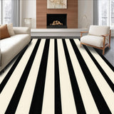 Contemporary Monochrome Striped Aesthetic(Black)