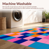 Whimsical Modernist Checkered Design(Blue)