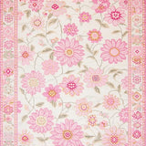 Ultra Soft Area Rug, Non Slip, Stain Resistant, Washable Area Rugs for Living Room, Bedroom, Whimsical Soft Color Blossom(White)