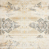 Chic Vintage Distressed Floral Elegance(Beige)
