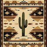 Vintage Cowboy Desert Scene(Beige)