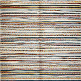 Ultra Soft Area Rug, Non Slip, Stain Resistant, Washable Area Rugs for Living Room, Bedroom, Whimsical Soft-Toned Stripe Arrangement(Orange)