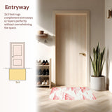 Ultra Soft Area Rug, Non Slip, Stain Resistant, Washable Area Rugs for Living Room, Bedroom, Charming Playful Character Design Rug(White)