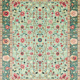 Ultra Soft Area Rug, Non Slip, Stain Resistant, Washable Area Rugs for Living Room, Bedroom, Chic Vintage Ogee Arrangement(Blue)