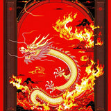 Striking Red and Orange Visuals(Red)