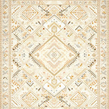 Ultra Soft Area Rug, Non Slip, Stain Resistant, Washable Area Rugs for Living Room, Bedroom, Luxurious Boho Diamond Area For Home(Beige)