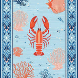 Ultra Soft Area Rug, Non Slip, Stain Resistant, Washable Area Rugs for Living Room, Bedroom, Sophisticated Light Blue Ocean Theme(Blue)