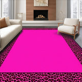 Ultra Soft Area Rug, Non Slip, Stain Resistant, Washable Area Rugs for Living Room, Bedroom, Artistic Zebra Patterned Flair(Pink)