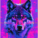 Ultra Soft Area Rug, Non Slip, Stain Resistant, Washable Area Rugs for Living Room, Bedroom, Vibrant Wildlife Art Deco Style(Purple)