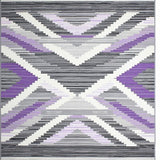Ultra Soft Area Rug, Non Slip, Stain Resistant, Washable Area Rugs for Living Room, Bedroom, Charming Geometric Pastel Elegance(Gray)