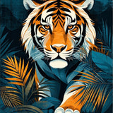 Ultra Soft Area Rug, Non Slip, Stain Resistant, Washable Area Rugs for Living Room, Bedroom, Whimsical Jungle Fantasy Pattern(Orange)