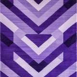 Ultra Soft Area Rug, Non Slip, Stain Resistant, Washable Area Rugs for Living Room, Bedroom, Chic Solid Purple Shag Style(Purple)