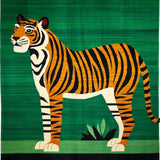 Ethnic Tiger Print Aesthetic(Green)