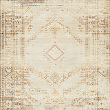 Ultra Soft Area Rug, Non Slip, Stain Resistant, Washable Area Rugs for Living Room, Bedroom, Rustic Minimalist Tiled Design(Beige)