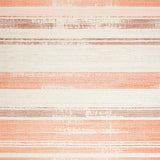 Ultra Soft Area Rug, Non Slip, Stain Resistant, Washable Area Rugs for Living Room, Bedroom, Vintage Inspired Striped Charm(Orange)